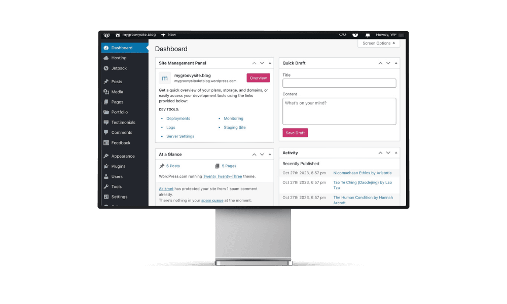WordPress Dashboard